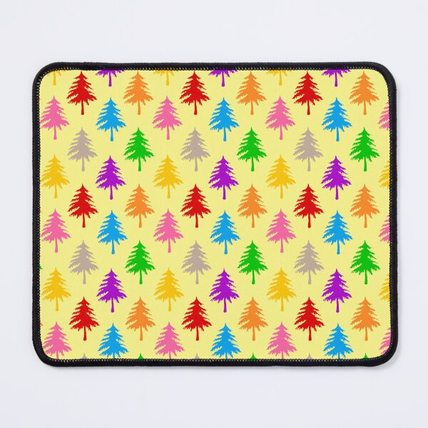 Item preview, Multicolored Pine Cone Trees - Yellow designed and sold by PatternTitan.