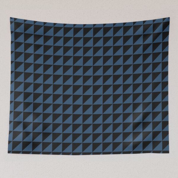 Item preview, Black And Denim Triangle Mosaic Pattern designed and sold by pattern-archive.