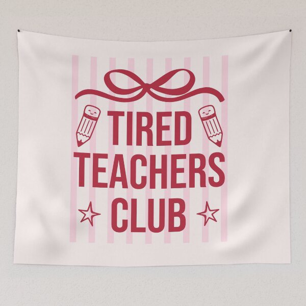 Item preview, Tired Teachers Club Funny School Staff Gift designed and sold by LASTIQUE-dd.