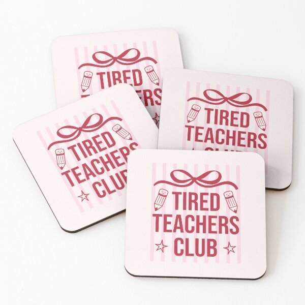 Item preview, Tired Teachers Club Funny School Staff Gift designed and sold by LASTIQUE-dd.
