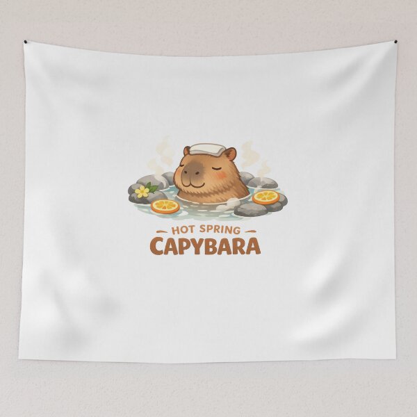 Item preview, Hot Spring Capybara Spa Day designed and sold by TheRealTaria.