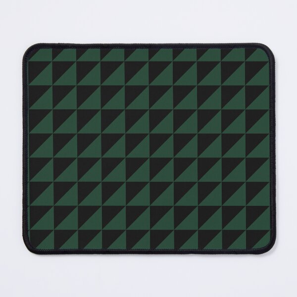 Item preview, Black And Forest Green Triangle Mosaic Pattern designed and sold by pattern-archive.