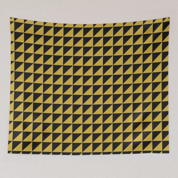 Item preview, Black And Gold Triangle Mosaic Pattern designed and sold by pattern-archive.