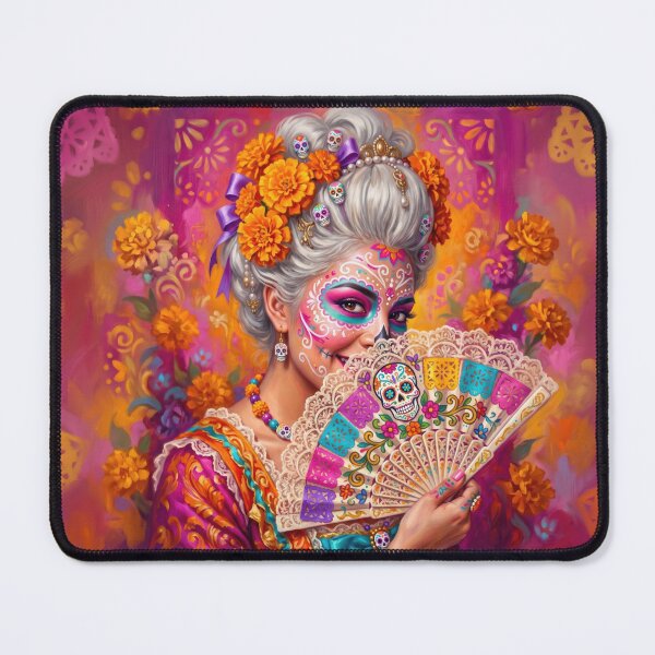 Item preview, Day of the Dead Woman Portrait designed and sold by AnnArtshock.