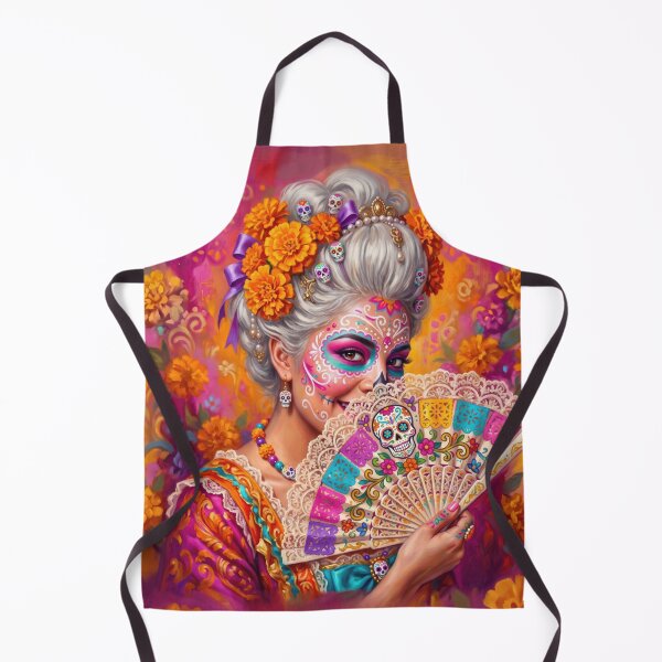 Item preview, Day of the Dead Woman Portrait designed and sold by AnnArtshock.