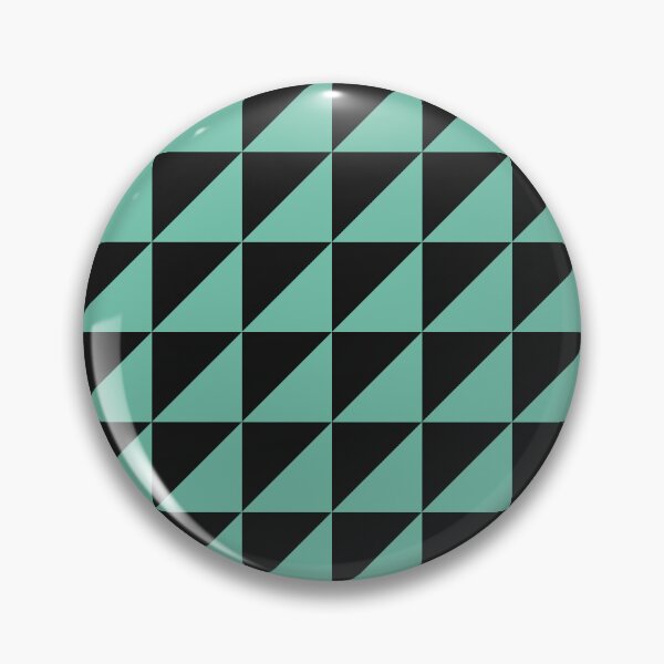 Item preview, Black And Pastel Green Triangle Mosaic Pattern designed and sold by pattern-archive.
