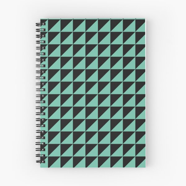 Item preview, Black And Pastel Green Triangle Mosaic Pattern designed and sold by pattern-archive.