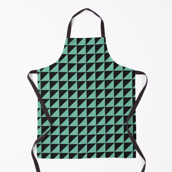 Item preview, Black And Pastel Green Triangle Mosaic Pattern designed and sold by pattern-archive.