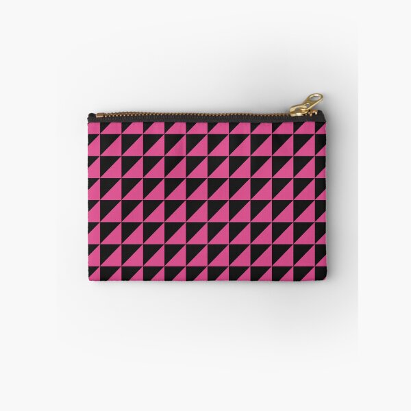 Item preview, Black And Hot Pink Triangle Mosaic Pattern designed and sold by pattern-archive.