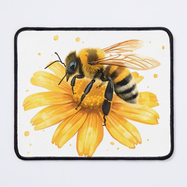 Item preview, Honeybee Watercolor Painting designed and sold by RawNaturePrints.