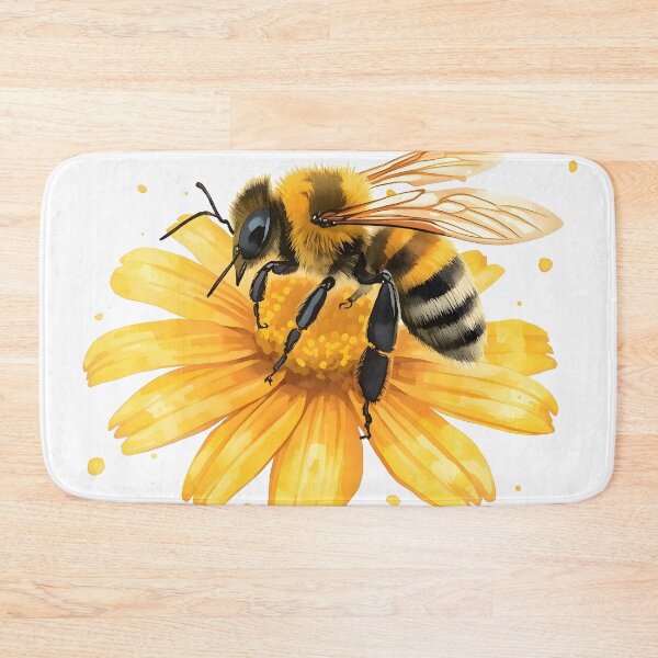 Item preview, Honeybee Watercolor Painting designed and sold by RawNaturePrints.