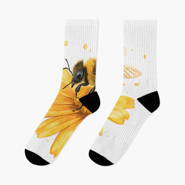 Item preview, Honeybee Watercolor Painting designed and sold by RawNaturePrints.