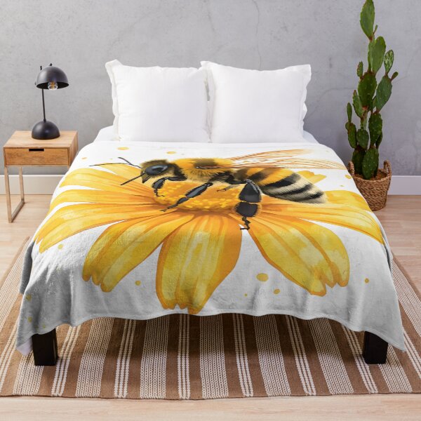 Item preview, Honeybee Watercolor Painting designed and sold by RawNaturePrints.