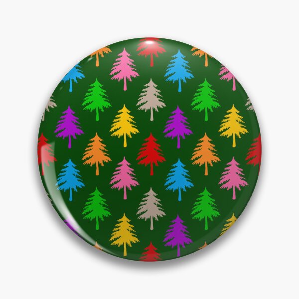 Item preview, Multicolored Pine Cone Trees - Green  designed and sold by PatternTitan.