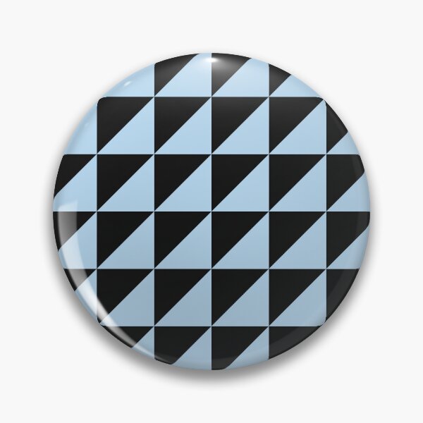Item preview, Black And Ice Blue Triangle Mosaic Pattern designed and sold by pattern-archive.