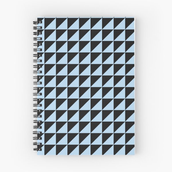 Item preview, Black And Ice Blue Triangle Mosaic Pattern designed and sold by pattern-archive.