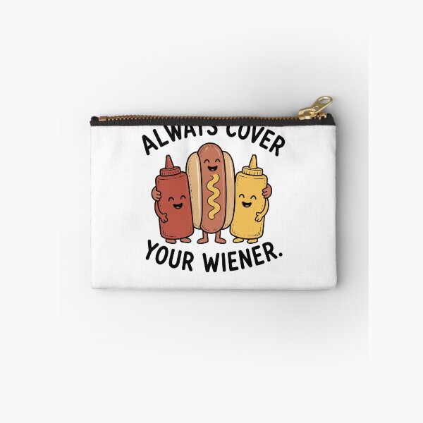 Item preview, Always Cover Your Wiener Funny Hot Dog Gear designed and sold by DynamicDesign.