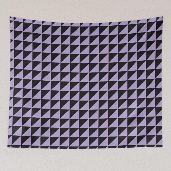 Item preview, Black And Lilac Triangle Mosaic Pattern designed and sold by pattern-archive.