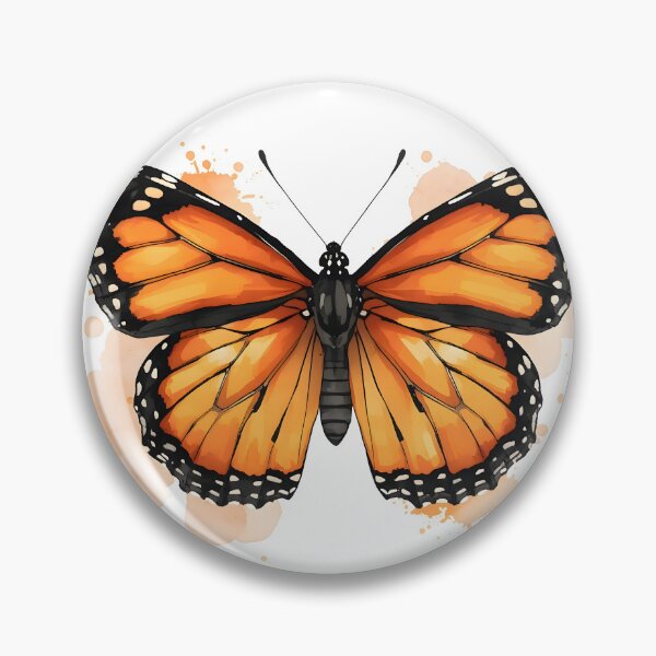 Item preview, Monarch Butterfly Watercolor Painting designed and sold by RawNaturePrints.