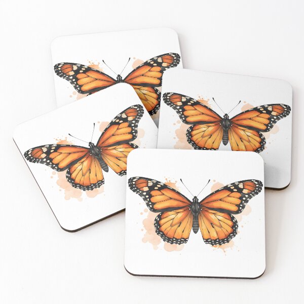 Item preview, Monarch Butterfly Watercolor Painting designed and sold by RawNaturePrints.