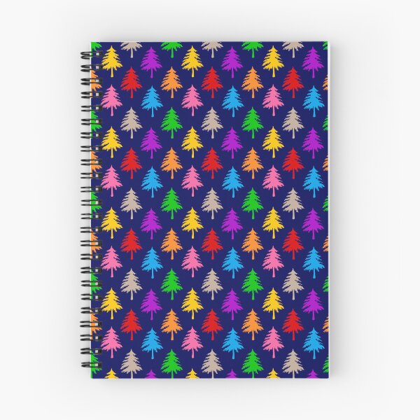 Item preview, Multicolored Pine Cone Trees - Blue  designed and sold by PatternTitan.