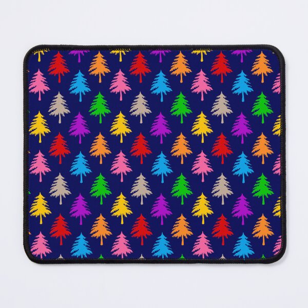 Item preview, Multicolored Pine Cone Trees - Blue designed and sold by PatternTitan.