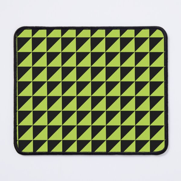 Item preview, Black And Lime Triangle Mosaic Pattern designed and sold by pattern-archive.