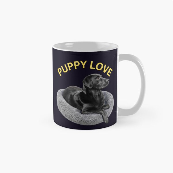 Item preview, BLACK LABRADOR RETRIEVER PUPPY LOVE ADORING DOG PORTRAIT designed and sold by PRINTSCHARMINGM.