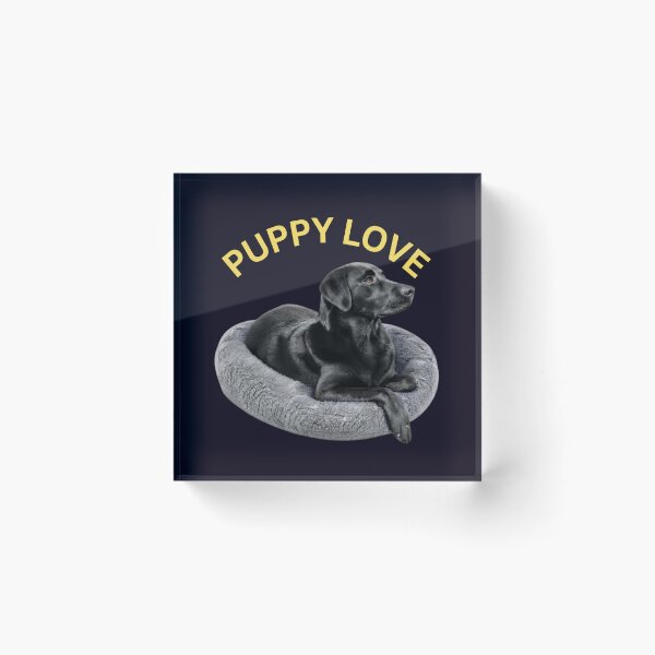 Item preview, BLACK LABRADOR RETRIEVER PUPPY LOVE ADORING DOG PORTRAIT designed and sold by PRINTSCHARMINGM.