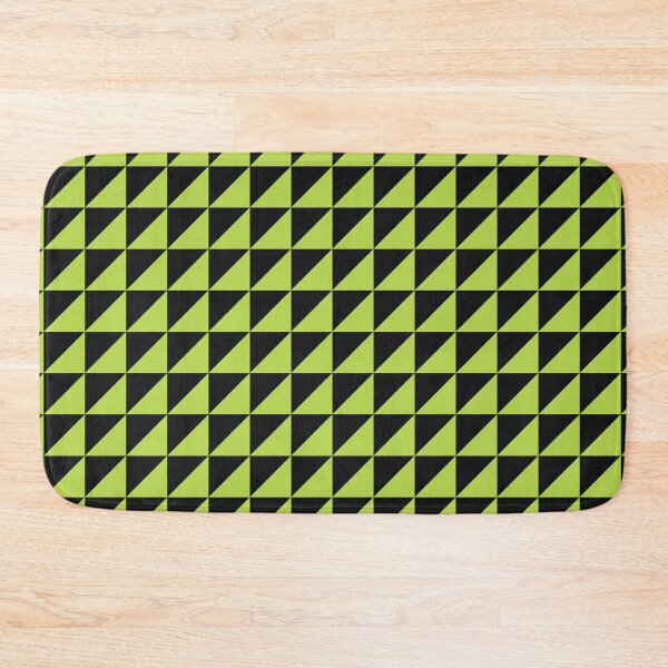 Item preview, Black And Lime Triangle Mosaic Pattern designed and sold by pattern-archive.
