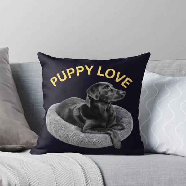 Item preview, BLACK LABRADOR RETRIEVER PUPPY LOVE ADORING DOG PORTRAIT designed and sold by PRINTSCHARMINGM.