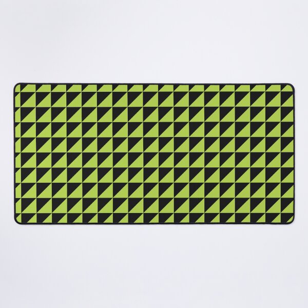 Item preview, Black And Lime Triangle Mosaic Pattern designed and sold by pattern-archive.