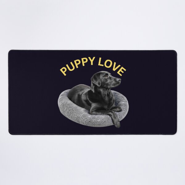 Item preview, BLACK LABRADOR RETRIEVER PUPPY LOVE ADORING DOG PORTRAIT designed and sold by PRINTSCHARMINGM.