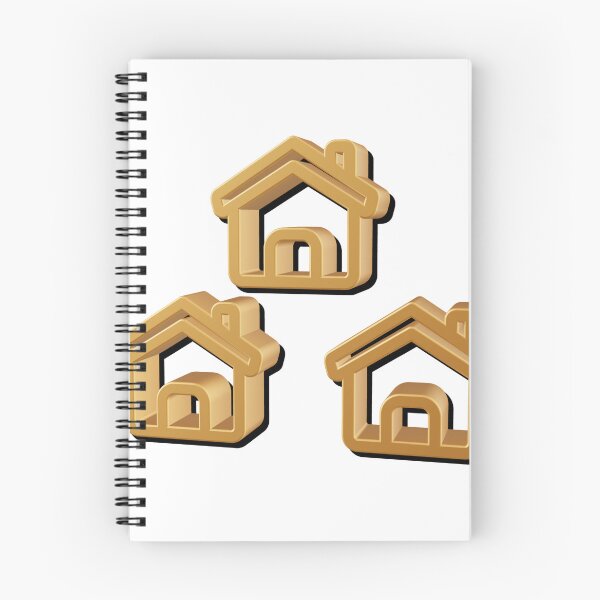 Item preview, 3D Golden House Icons Minimalist Real Estate Sticker designed and sold by simranart111.