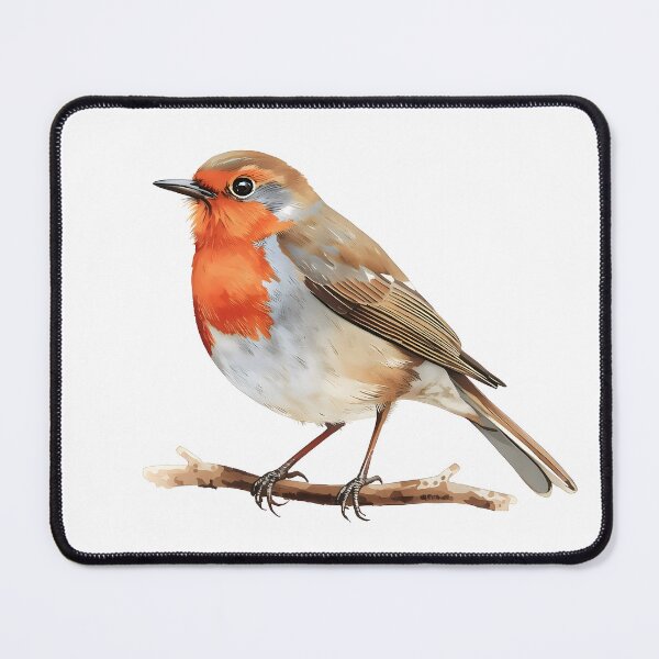 Item preview, Robin Bird Watercolor Painting designed and sold by RawNaturePrints.