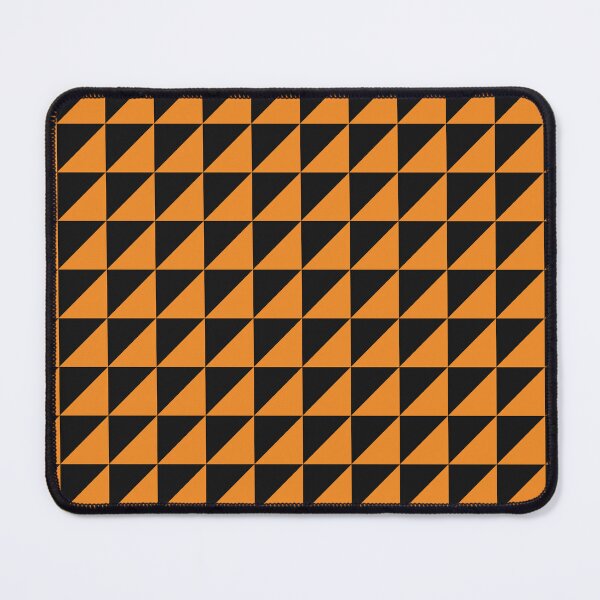 Item preview, Black And Orange Triangle Mosaic Pattern designed and sold by pattern-archive.