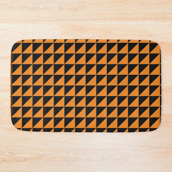 Item preview, Black And Orange Triangle Mosaic Pattern designed and sold by pattern-archive.
