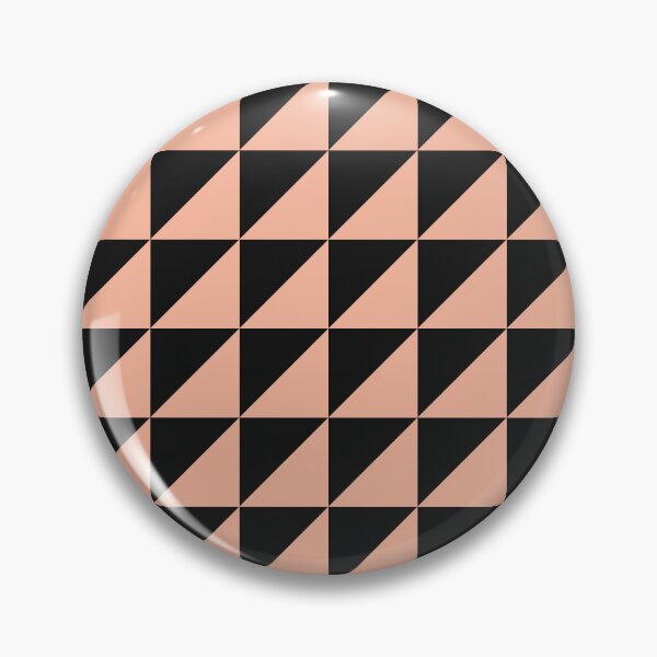 Item preview, Black And Peach Triangle Mosaic Pattern designed and sold by pattern-archive.