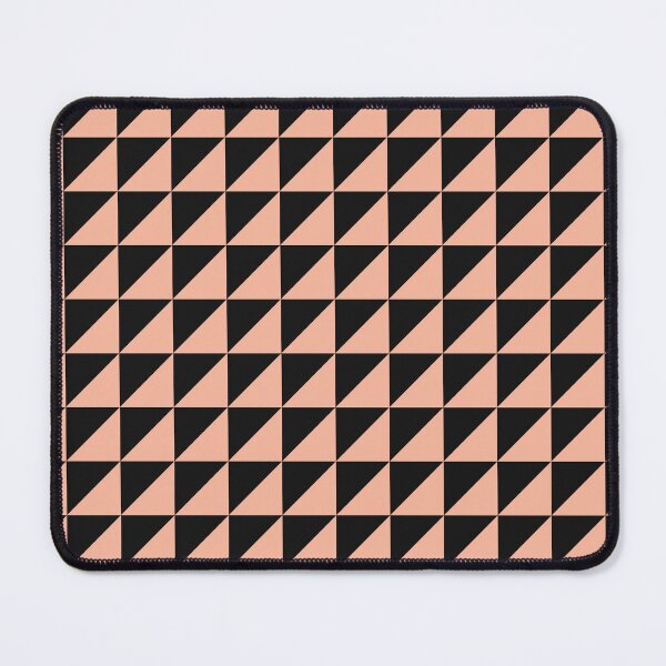 Item preview, Black And Peach Triangle Mosaic Pattern designed and sold by pattern-archive.