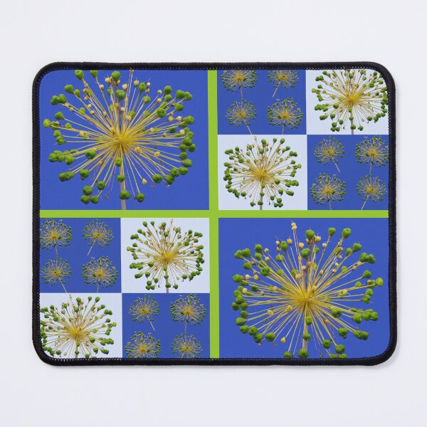 Item preview,  Allium Flower Seed Head Macro Photo Collage designed and sold by JurateArt-DK.