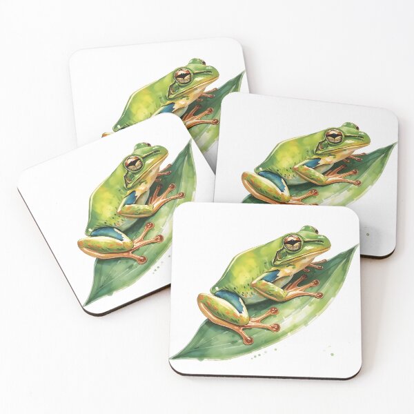 Item preview, Tree Frog Watercolor Painting designed and sold by RawNaturePrints.