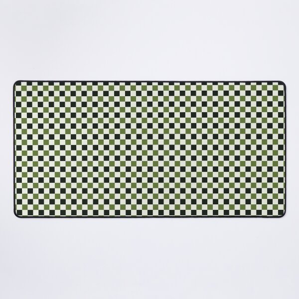 Artikelvorschau, Nahtloses Schachbrettmuster in Waldgrün, Olivgrün und Elfenbein | Modernes geometrisches Quadratmuster entworfen und verkauft von ViviNyks.