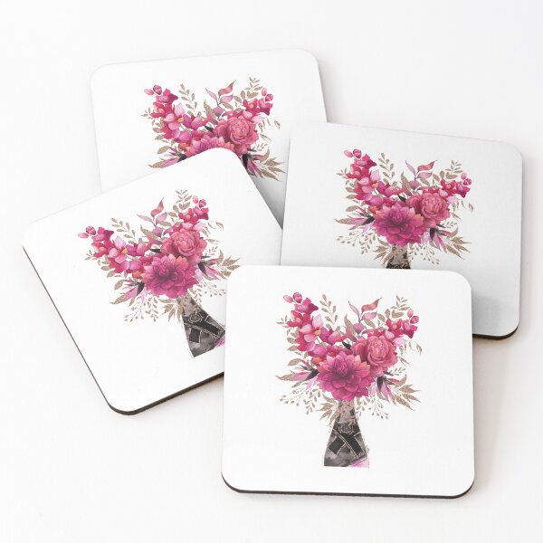 Item preview, Elegant Champagne Bottle Burgundy Floral Bouquet Sticker designed and sold by simranart111.