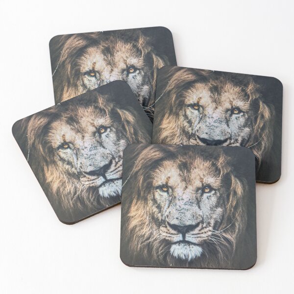 Item preview, Lion Face Introspective Portrait designed and sold by rizkyintan8.