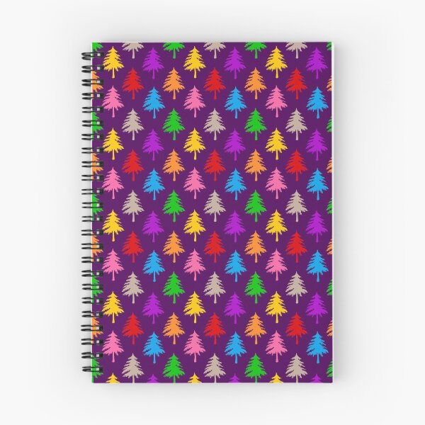 Item preview, Multicolored Pine Cone Trees - Purple  designed and sold by PatternTitan.