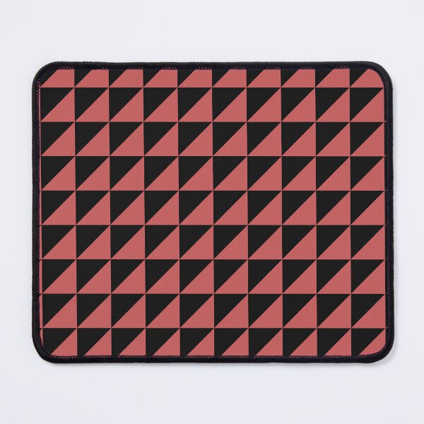 Item preview, Black And Pastel Red Triangle Mosaic Pattern designed and sold by pattern-archive.