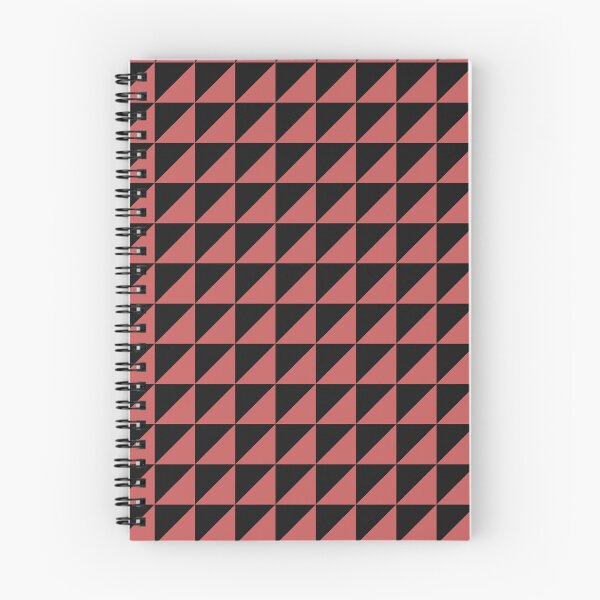 Item preview, Black And Pastel Red Triangle Mosaic Pattern designed and sold by pattern-archive.