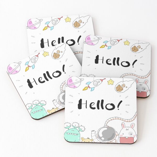 Item preview, Cute Kawaii Astronaut Bunny Space Design designed and sold by     Sela Art .