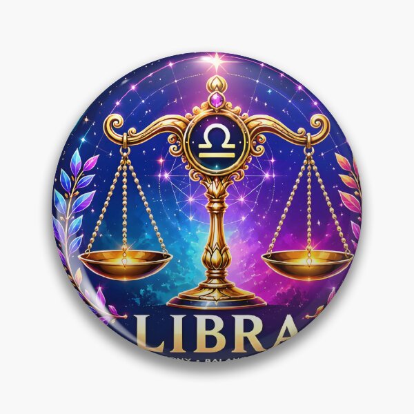 Item preview, Libra Harmony Balance Justice All Zodiac Galaxy Art designed and sold by Zodiac Celestial Art.