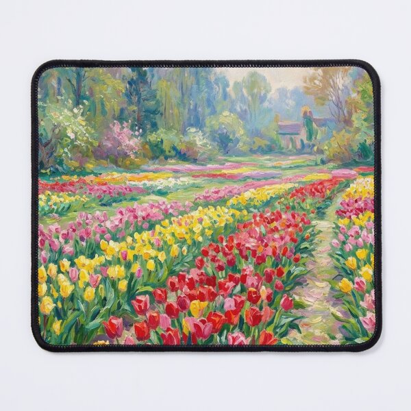Item preview, Vibrant Tulips Flower Garden Print designed and sold by randyknudsen.